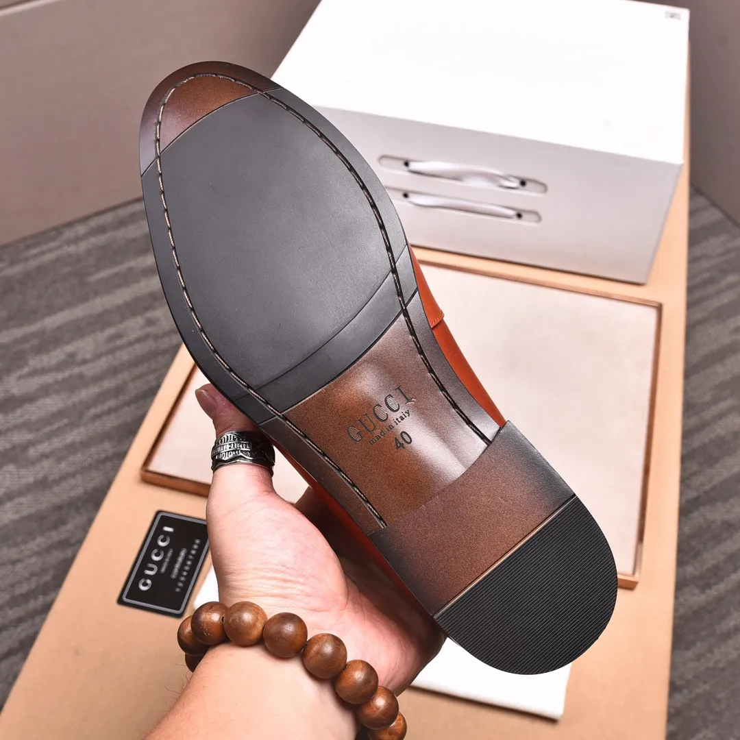 Men's shoes💰540📛📛Original (water-dyed cowhide) Gucci GUCCI official website formal shoes🌀 Italian🇮🇹imported cowhide➕top imported water-dyed cowhide lining💋Finely handmade original bottom, the real thing looks better when photographed in person Standard size 38-44